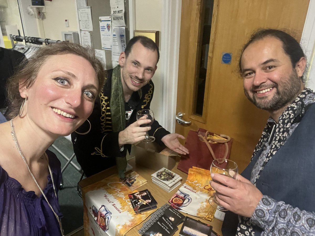CarmenCoTrio (@carmencotrio) on Twitter photo Cheers! Post-concert grins, with wine and merch table
Great show for @Artsreach in #portesham #dorset last night - next stop #sixpennyhandley tomorrow.
In the meantime catch <a href="/FCorreaGuitar/">Francisco Correa</a> in <a href="/KingsPlace/">Kings Place</a> tonight performing <a href="/SteveGoss1/">Steve Goss</a> #winterbourne preludes Cheers! Post-concert grins, with wine and merch table
Great show for @Artsreach in #portesham #dorset last night - next stop #sixpennyhandley tomorrow.
In the meantime catch <a href="/FCorreaGuitar/">Francisco Correa</a> in <a href="/KingsPlace/">Kings Place</a> tonight performing <a href="/SteveGoss1/">Steve Goss</a> #winterbourne preludes