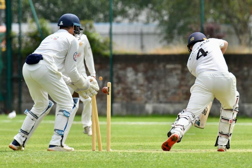 Middle stump! Well bowled