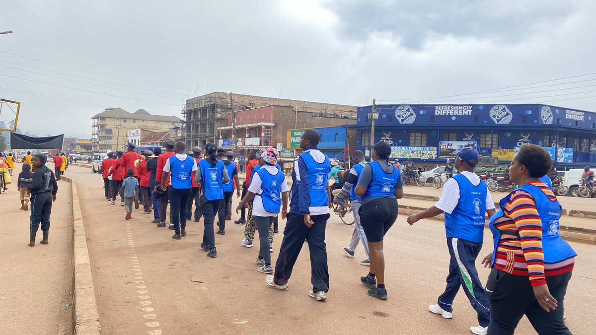 kabuniversity's tweet photo. The team from @kabuniversity community participating in a walk this morning where the Chief walker was the Vice Chancellor Prof. @jckwesiga
The Convocation Marathon was a launch for a minibus fundraiser.
#ConvocationAtKAB https://t.co/hdsakRWaI3