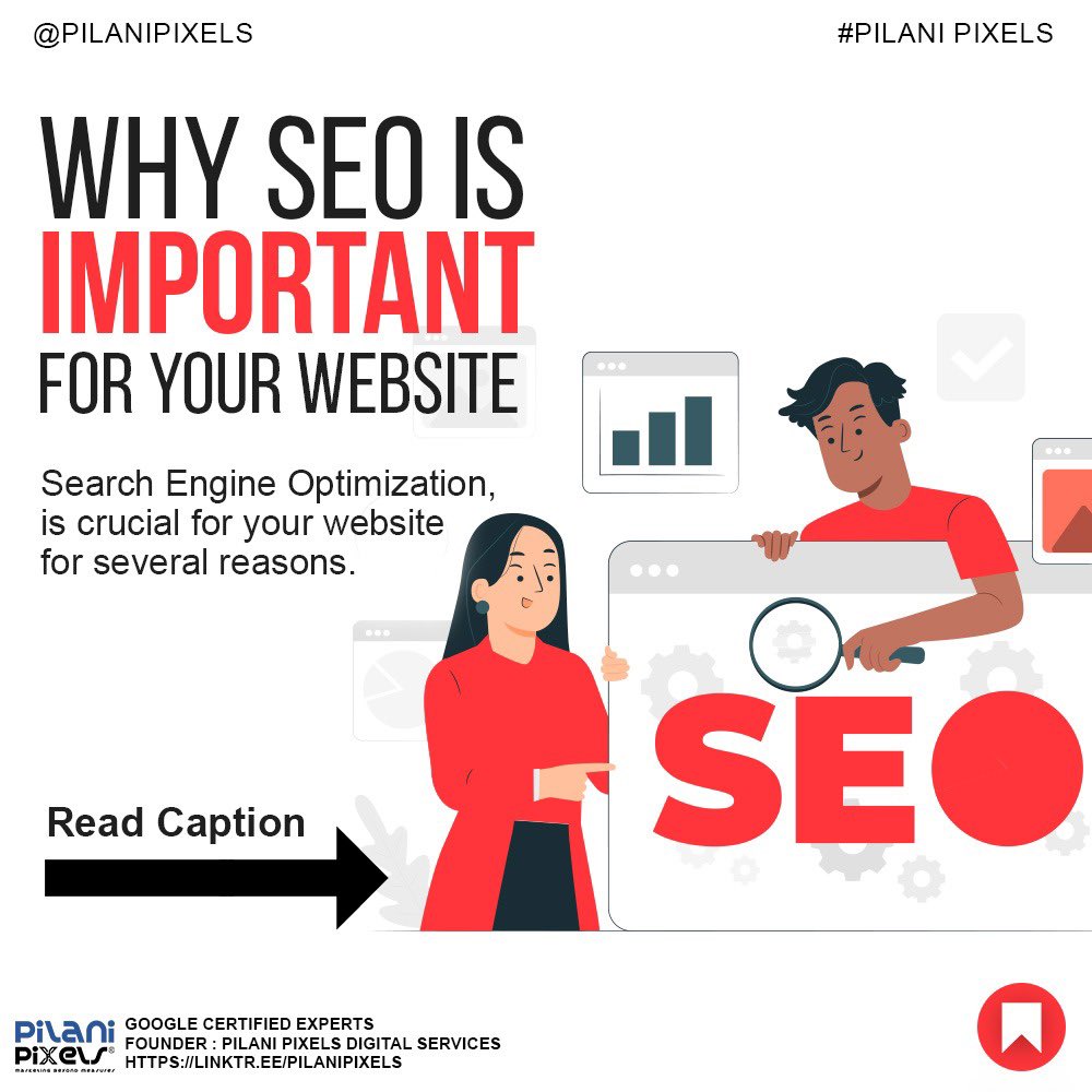🔍 Elevate Your Website’s Game with SEO! 🚀

In a crowded online world, having a killer website is half the battle. But why does SEO matter? 🤔

✅ Visibility
✅ Organic Traffic
✅ User Experience
✅ Credibility
✅ Data-Driven Decisions

🚀#SEO #DigitalMarketing #WebsiteSuccess