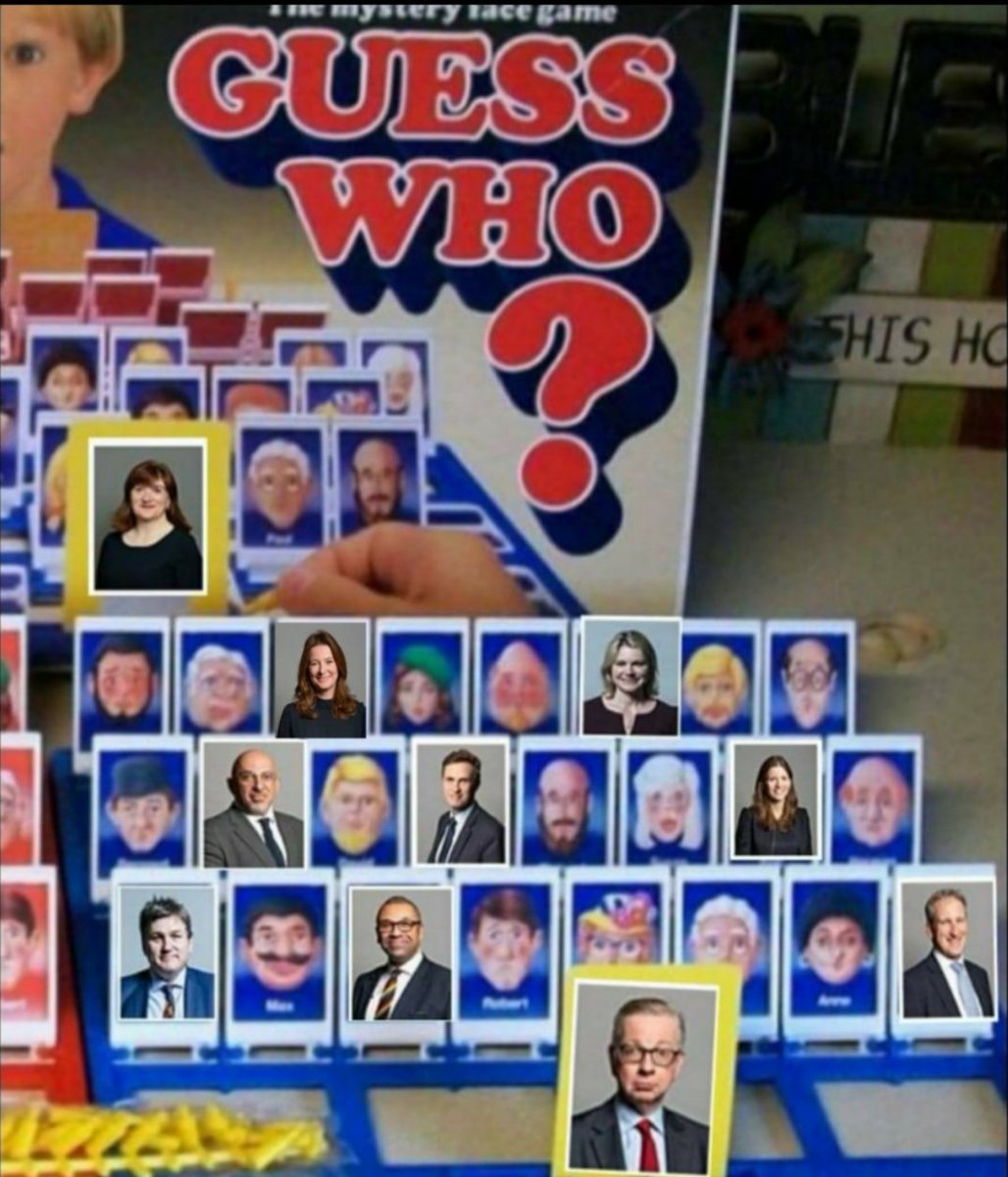 RetirementTales's tweet photo. While Gillian Keegan does her best to insult teachers and distract from the problems she presides over, let's just remember that the last ten years have given us enough Education Secretaries for a game of Guess Who?

"Has he made a difference?"
"No!"
"Did she last a week?"
"No!" https://t.co/9xHlyxpp6Z