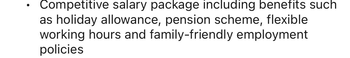 These are not benefits. 

This is U.K. law.