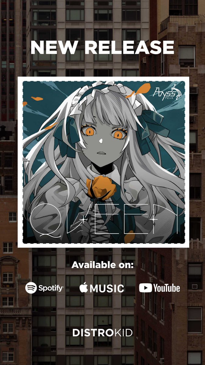 AbyssIdols's tweet photo. 💛New release!

💫QUEEN by Kanaria | JROCK Cover sung by Rei Teshima!

✨Available on all streaming platforms NOW!
Give it a listen whenever you can, dear Pixelz!

#AbyssIdols #Kanaria #VSinger https://t.co/10VRnQrWsL