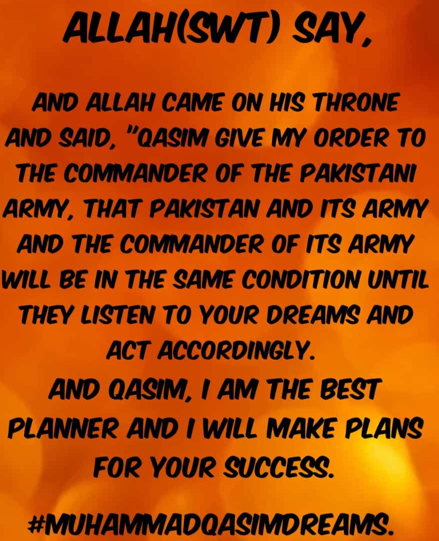 Plans of Allah. Absolut