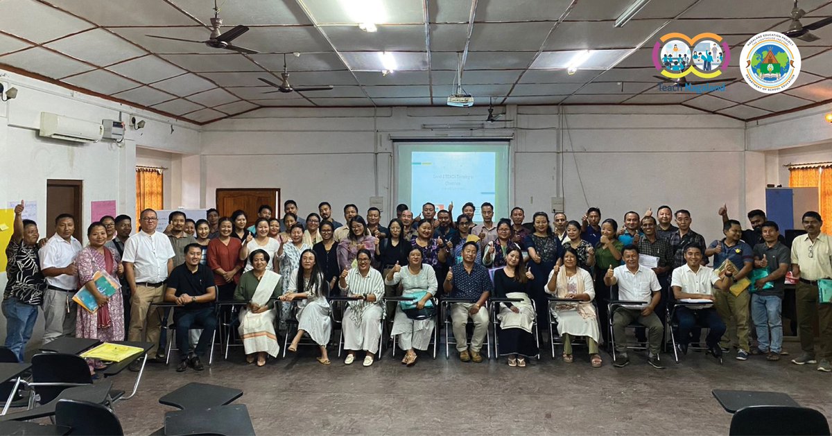 nectarnagaland's tweet photo. Teach Tool: The state-wide Level 2 training on Teach Tool, held across four training stations (Kohima, Dimapur, Mokokchung, Tuensang), concluded on 19th October. A total of 34 Master Trainers (Trainers of Teachers) trained close to 300 School Heads. (1/2)

#teachtool #WorldBank https://t.co/cxEOP3f2iT