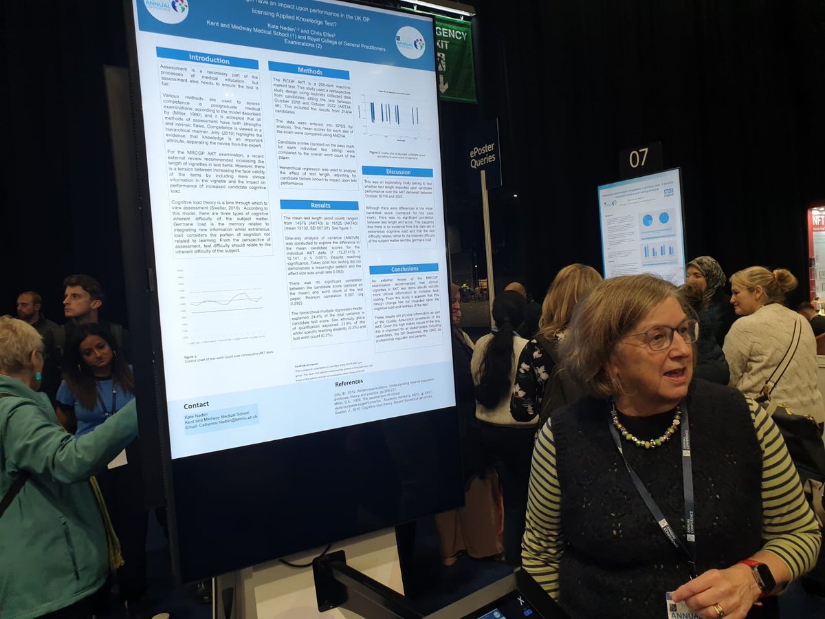 Talking about poster on MRCGP AKT test length. Thank you for the opportunity #RCGPAC