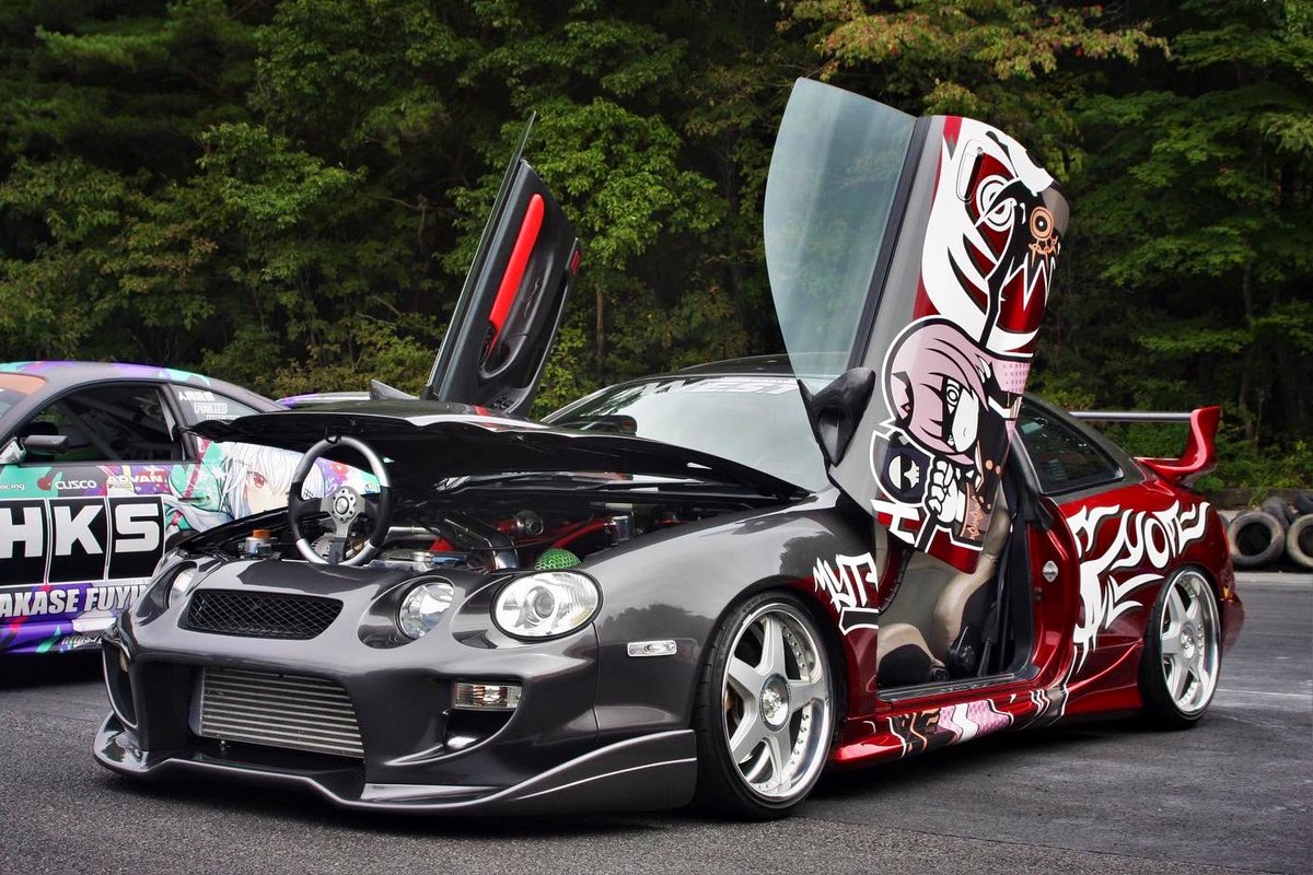 Masuo_st205's tweet photo. My 1995 TOYOTA CELICA.

This is the car of the Grim Reaper, based on the motif of Mori Calliope.💀
 #isthisamusclecar https://t.co/ODfS4lmwj7