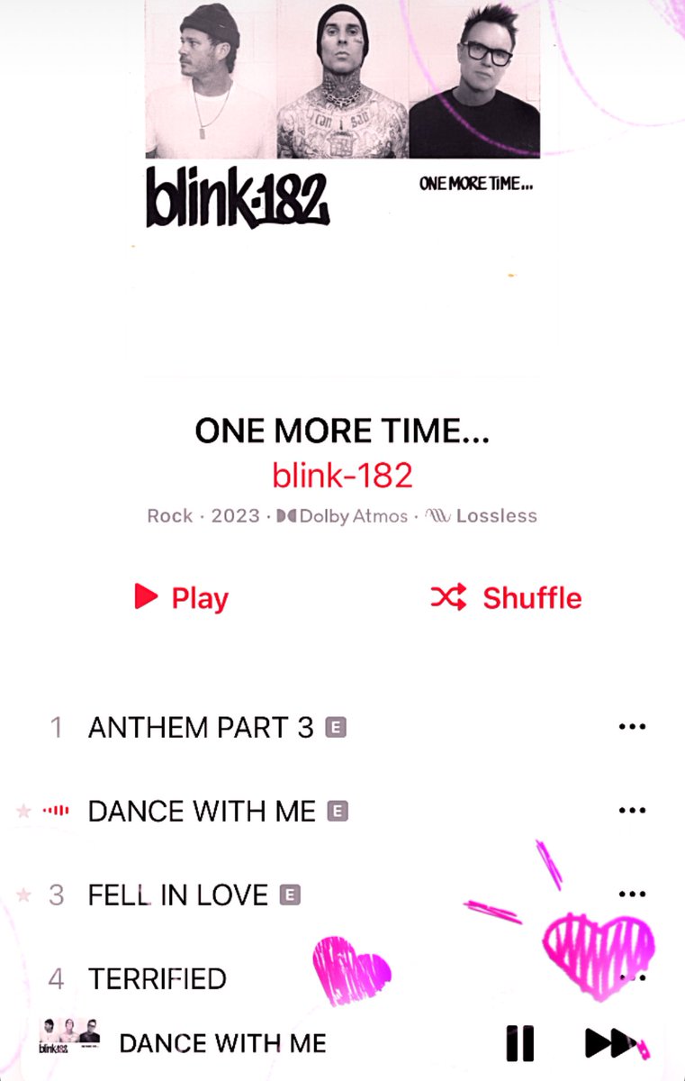 Can honestly say I have never heard a more heart-warming invitation to dance. How could I resist??? Thank you @blink182 #blink182 #ONEMORETIME #DANCEWITHME