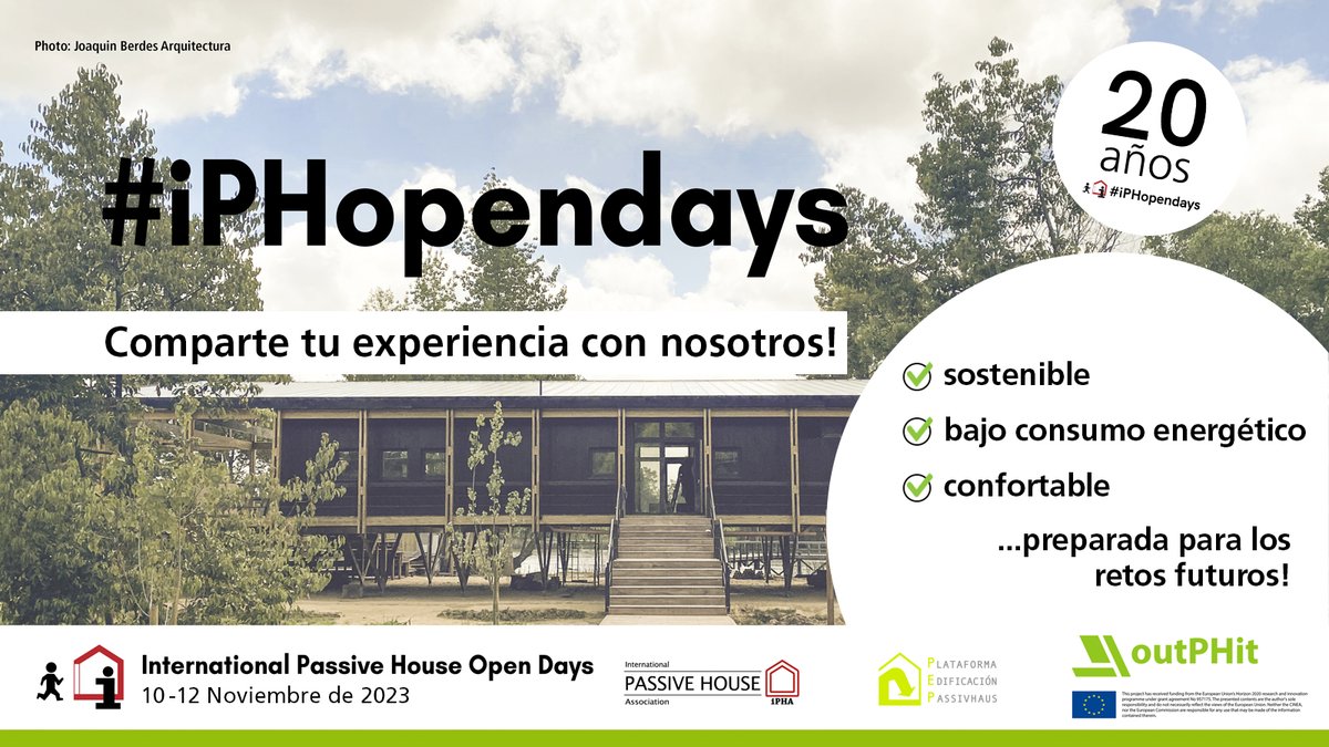 Hoy #DíadelAhorroEnergético ⚡ queremos poner en valor el papel de los edificios #Passivhaus en la reducción de energía. 

🎉 Celebra con nosotros el 20º aniversario de las Jornadas de Puertas Abiertas Passivhaus y anímate a experimentarlo! 👉 ow.ly/szNf50PYeUo

@the_IPHA