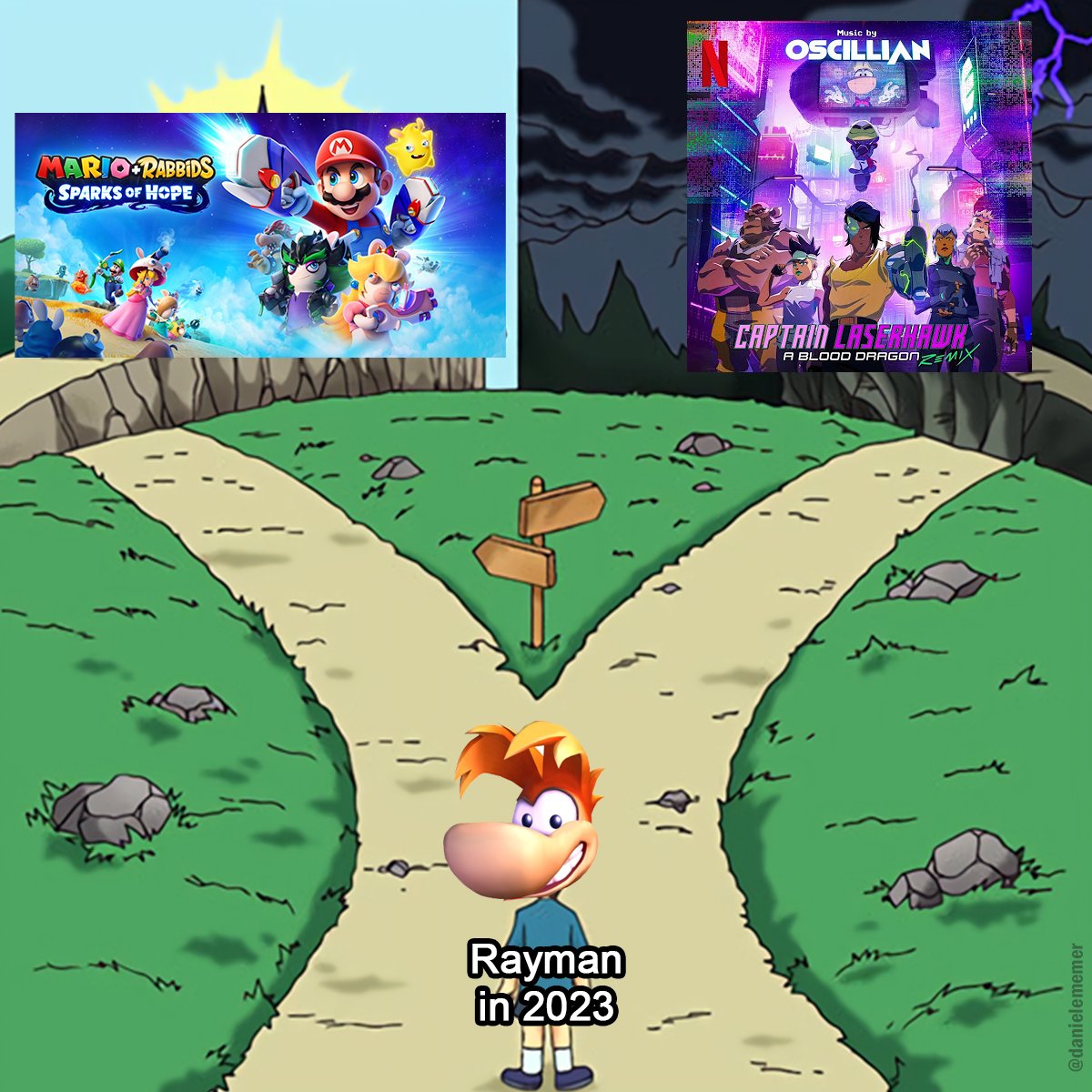 danielememer's tweet photo. #CaptainLaserhawk #rayman https://t.co/099mKSvr0k