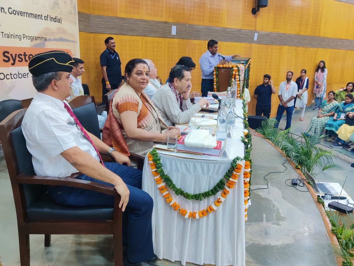 Valedictory session of a Six-Day Short Term Face to Face Training Programme on Indian Knowledge Systems (IKS) By CPDHE University of Delhi in presence of Honorable Dr. Indresh kumar ji and Shri Arif Mohammad Khan ji