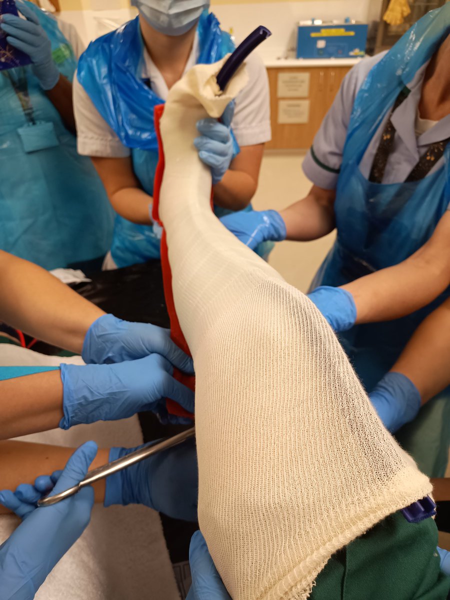 MimtheOT's tweet photo. Week 4 of final @DerbyOT placement on acute stroke ward @ RDH. Attended BRILLIANT neuro splinting training given by Zoe and @sv_voyce. Gained valuable hands/legs (🤣) on practical experience. 10/10 @UHDBTrust #OccupationalTherapy #neuro https://t.co/uz1ipt9L7R