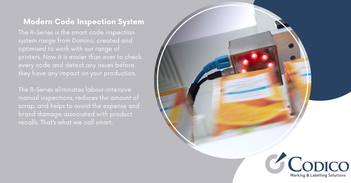 CodicoDist's tweet image. #ICYMI
Say goodbye to manual inspections and hello to streamlined productivity! Domino's R-Series is the modern solution to code inspection, specially designed to seamlessly integrate with our printers. #VisionInspection #CodeVerification #BatchCoding buff.ly/3qjEAja