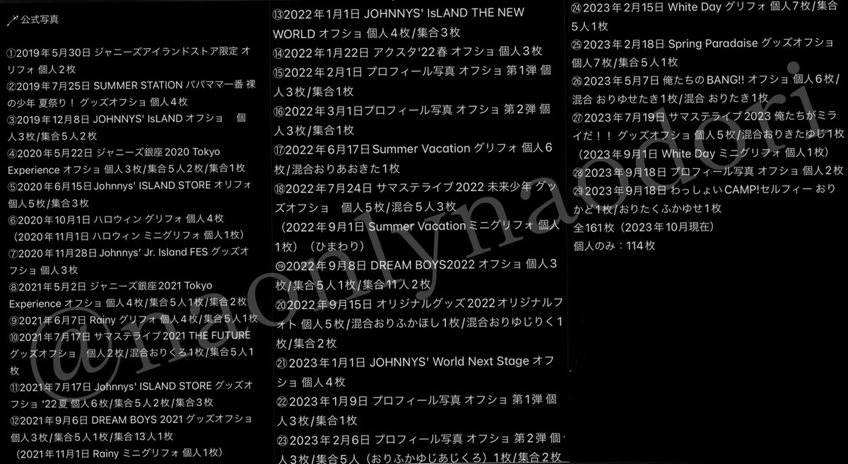 🪄少年忍者 織山尚大くん 歴代 公式写真 フォトセ ステフォ まとめ