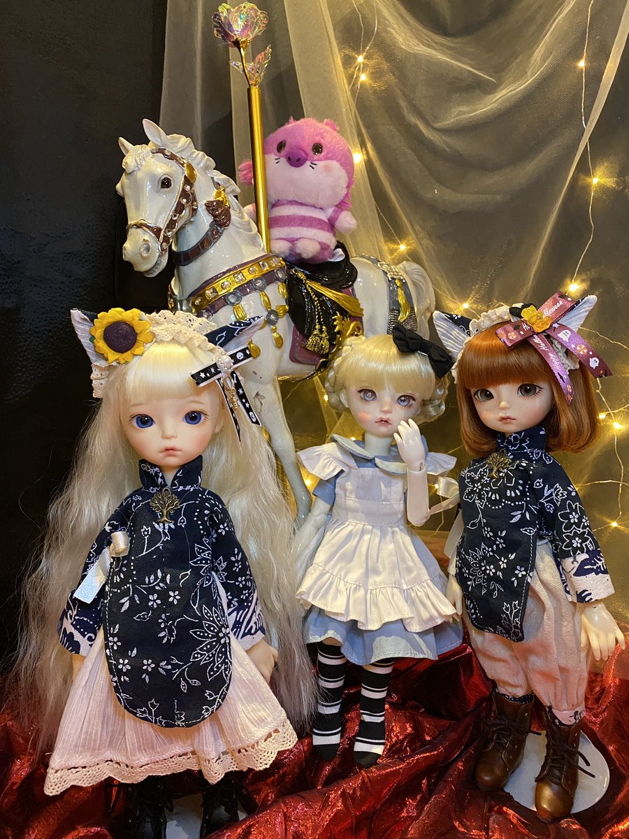 misora_seren's tweet photo. 今日はアトリエ百叶さん@atelier_momoka のオフ会に参加させていただきました♪
前半は百叶さんと2人きりでしたが、偶然、昨日お迎えしたばかりというfepeちゃんを連れてこられたので、iMda合わせになりました( ´艸｀)♪

#cadredor
#imda
#imdadoll 
#fepe
#gian
#babette 
#うちのこかわいい https://t.co/DPFeJXlapi