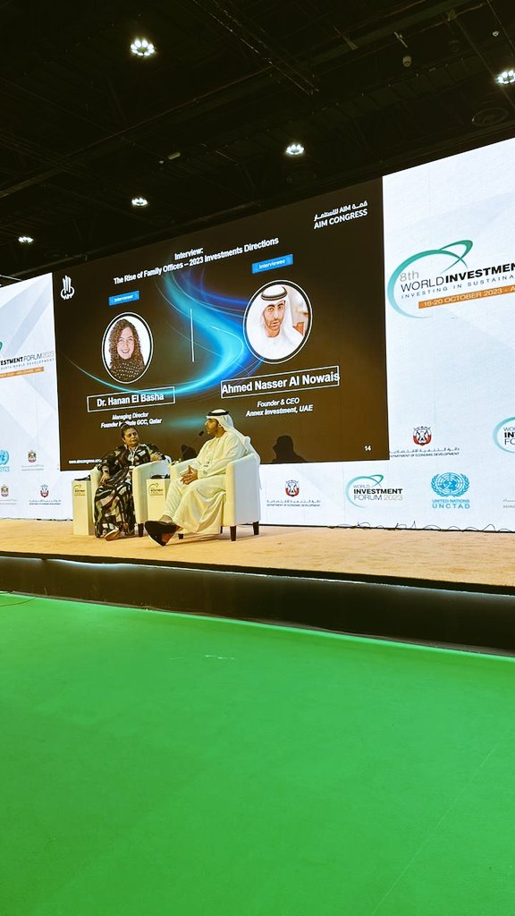 annexinvestment's tweet photo. We are incredibly proud to share that our founder and CEO, Ahmed Nasser Al Nowais, recently participated in the esteemed 8th #World #Investment #Forum by the #UNCTAD, organised by #Aim #Congress in #AbuDhabi. 

 #AnnexInvestments #WIF2023 #UNCTAD #AimCongress #FamilyOffices #uae https://t.co/vj45V6t8u3