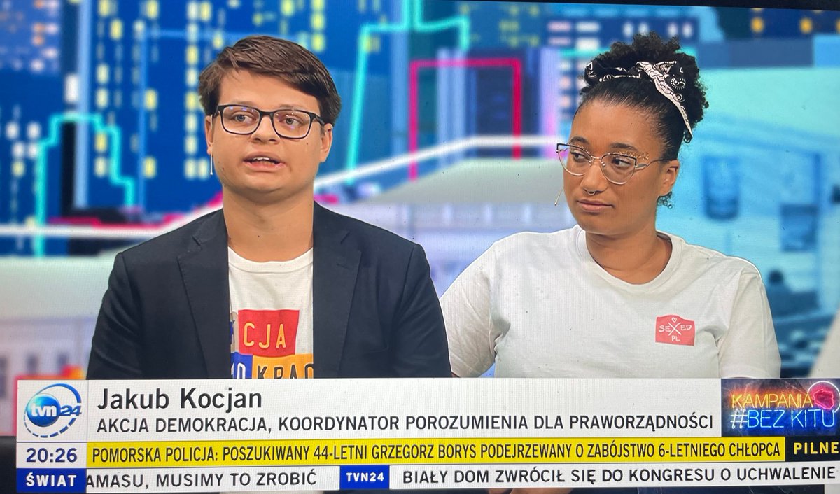 Jakub_Kocjan's tweet photo. Pełne przywrócenie praworządności musi oznaczać usunięcie neosędziów z wymiaru sprawiedliwości oraz rozdzielenie funkcji ministra sprawiedliwości i prokuratora generalnego. Prokuratorem generalnym powinien zostać czynny prokurator/ka, a nie czynny polityk - o tym mówiłem w piątkowy wieczór w TVN24 w programie @RadomirWit "Kampania BezKitu".
Cieszę się, że politycy demokratycznej opozycji/większości podzielają te kierunki myślenia!
#CzasRozliczenia nadchodzi.