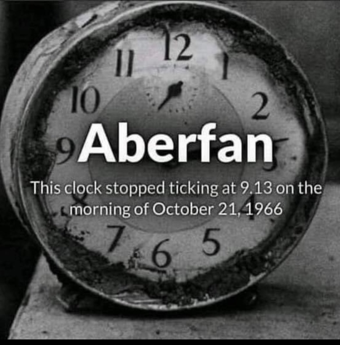 Thinking of the community of Aberfan. 💔