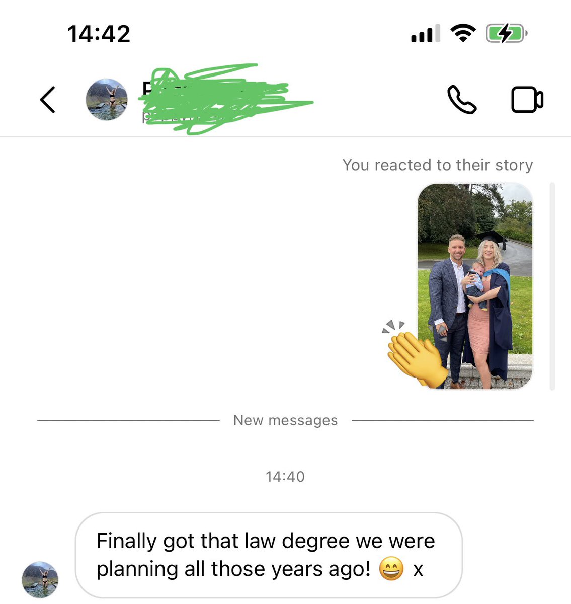 When you get a message from an ex- student &amp; it fills your heart with joy- super proud of you Pops!! 🤩