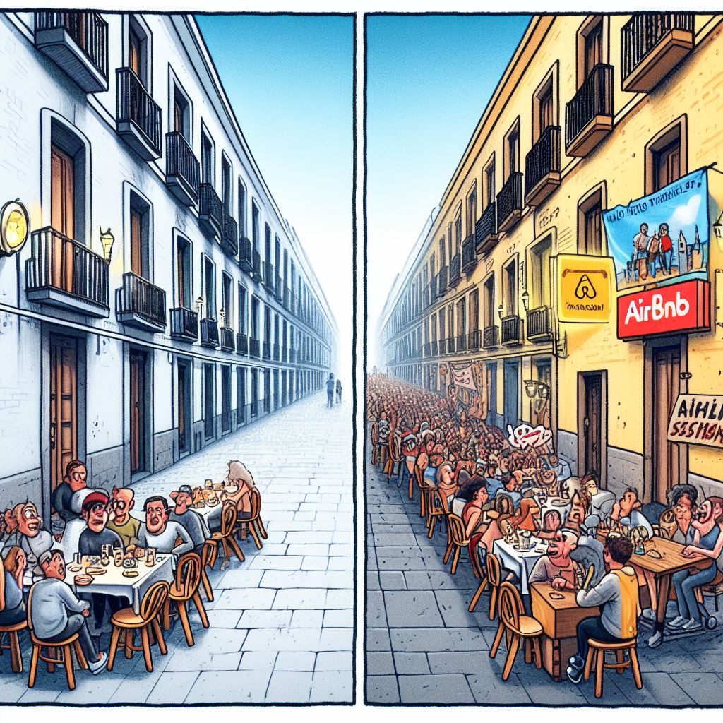 Esto no es progreso, es invasión. Caminar se ha convertido en un desafío constante, donde esquivar sillas y mesas se ha vuelto nuestra rutina diaria. Los ayuntamientos deben actuar YA. ¿Identificado, no? Unidos somos más fuertes #CallesParaTodos