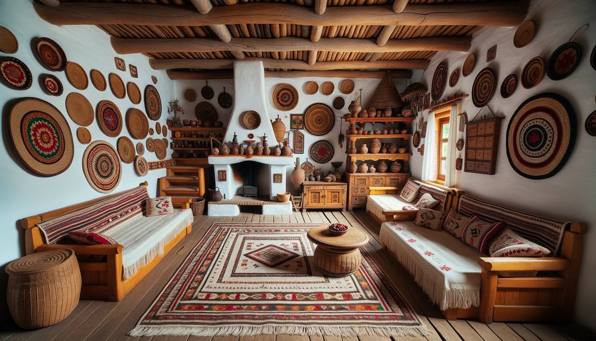 _cstefanache's tweet photo. Understanding traditional cultural differences using Dall-E 3. Romanian, Turkish, Spanish and German traditional interrior designs https://t.co/ZlVNQ49i8Q