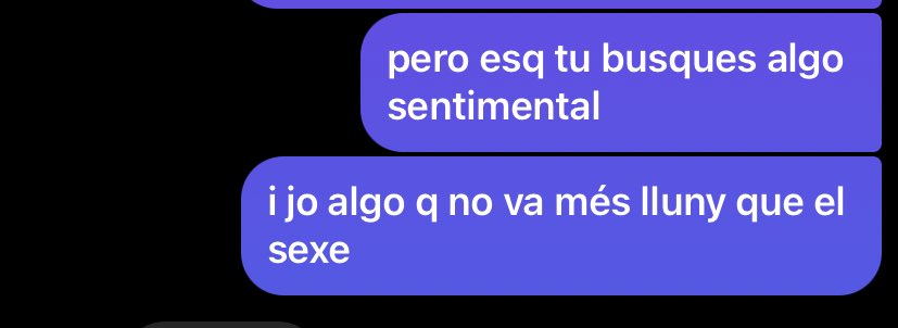 x: “hi ha gays que només voleu follar, us sexualitzeu blablabla”

* a mi aquestes dues coses em semblen igual de vàlides