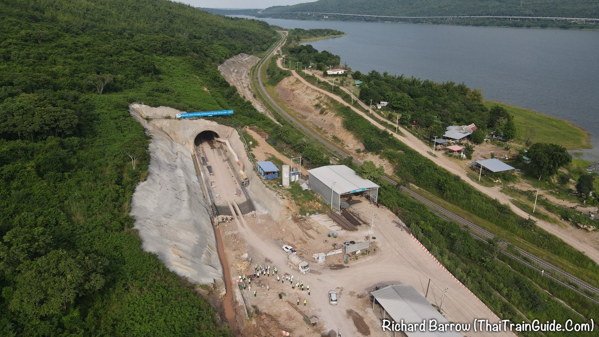 RichardBarrow's tweet photo. 🚅 I had a really interesting site inspection today of the Thailand-China high speed railway. I’m really looking forward to riding this train in the future. The views at Lumtakong Reservoir will be fantastic. Eventually it will go to Laos &amp; China.

More photos on @ThaiTrainGuide https://t.co/1Hh6ccDc6w