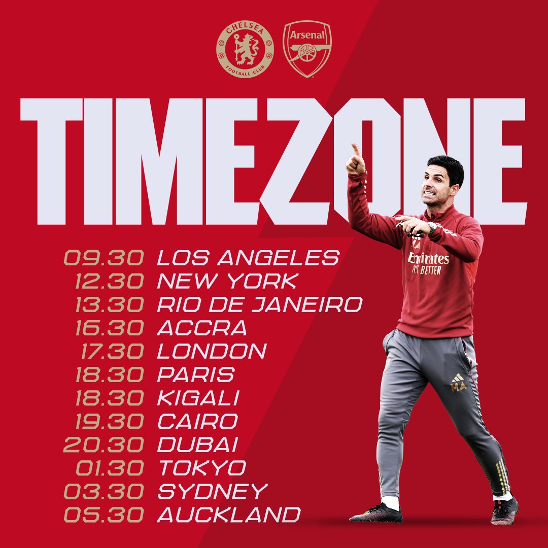 Arsenal's tweet photo. Where in the world will you be watching today's game from, Gooners? 🌍 https://t.co/kZfpMKBnDo