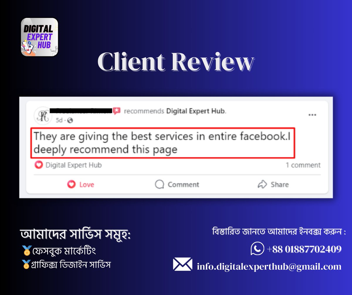 Client Review 

#DigitalMarketing #digitalmarkater #digitalmarketingagency