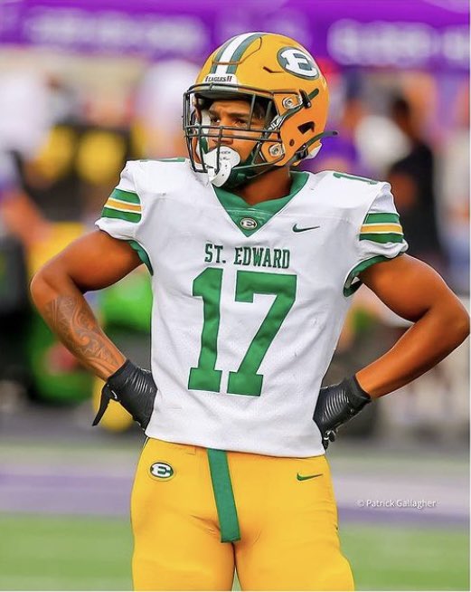 JonnyHayden1's tweet photo. Joshua Hayden c/o24 St. Edward High School 
Safety/DB https://t.co/8L4ihW35fA
