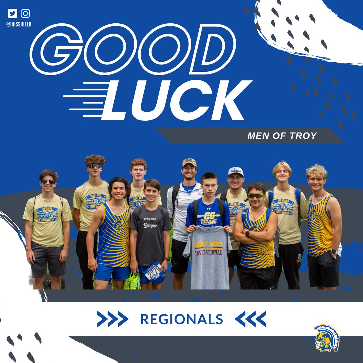 HHSShield's tweet photo. Sending Good Luck wishes to the Queens of the Course and the Men of Troy at Regionals. 

📍: New Prairie HS
🗓️: 10/21/23
📸: John Hamstra

@stohAD1 @HighlandHighHHS @OfficeStoh @BoosterClubHHS @HighlandxcT https://t.co/6Rm5m4aDI9