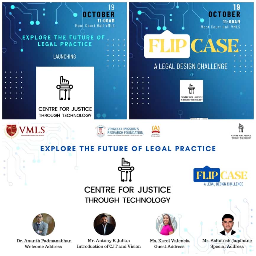 Vmlschennai's tweet photo. We are delighted to announce the successful culmination of the #Flipcase Legal Design Competition, an event that harmoniously integrated legal expertise with cutting-edge technological innovation.
#Technology #CJT #VMLS #CenterforJusticeThrough https://t.co/0k7J3DobRp