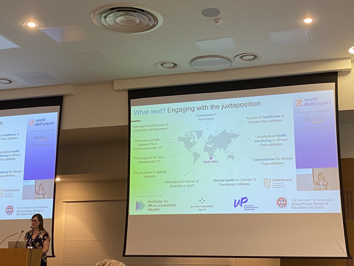 CathieSherr's tweet photo. Really interesting work by @PhoebeRunciman on fatigue, injury and performance in para athletes and inspiring impact at @WorldAbilitysp Conference. https://t.co/2VyuDrxp4D