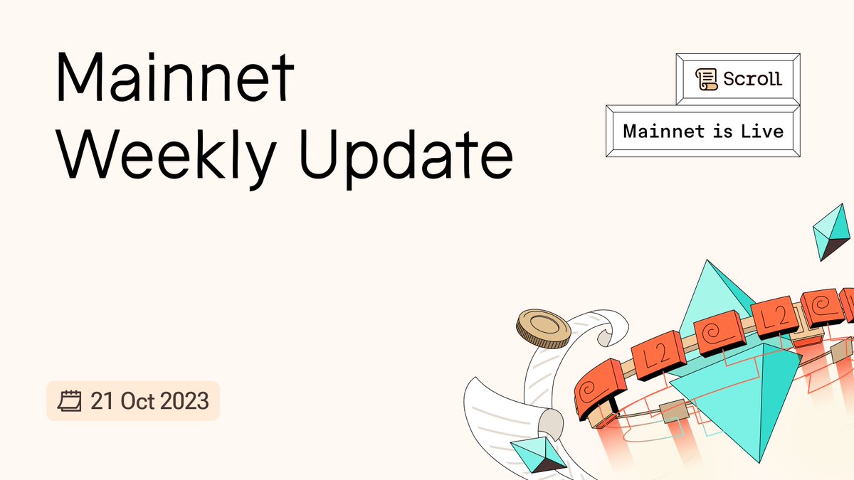Scroll_ZKP's tweet photo. gm Scrollers, what an exciting week!

Now that mainnet has arrived, let's take a moment to reflect on this past week, and unpack our latest post launch updates.

🧵 https://t.co/8ccJfsfTV7