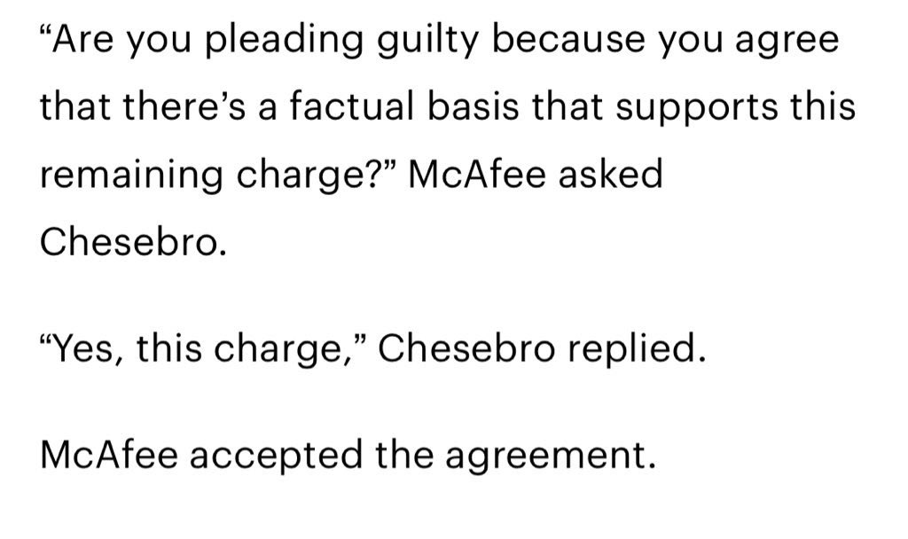 drunknerdpro's tweet photo. @MerklingCh74427 @VatnykSlayer @JohnnyPureBlood @molmccann @realDonaldTrump No lawyer pleads to a felony if they’re innocent. This likely means his career is over.

It’s hilarious to watch people say “this means nothing.” https://t.co/eQNKT8mT7x