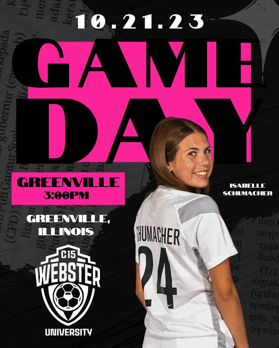 Rise and shine for gameday 🤩 Taking on Greenville this afternoon in a local conference matchup! #c15