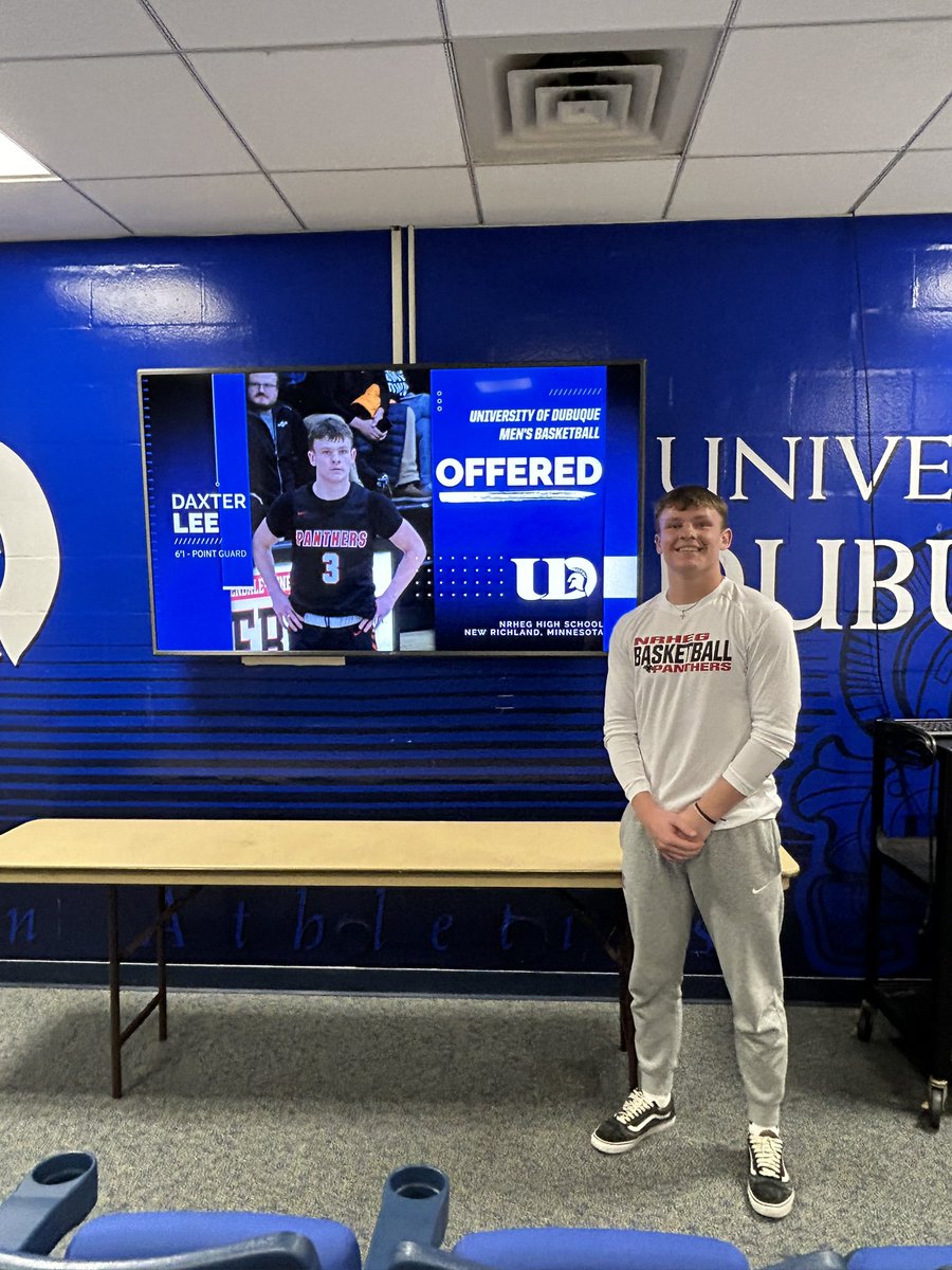 After a great visit, I am blessed to announce I have received an offer from University of Dubuque! Thank you Coach Sierverding, Coach Sorenson, and Coach Bollis for the opportunity!