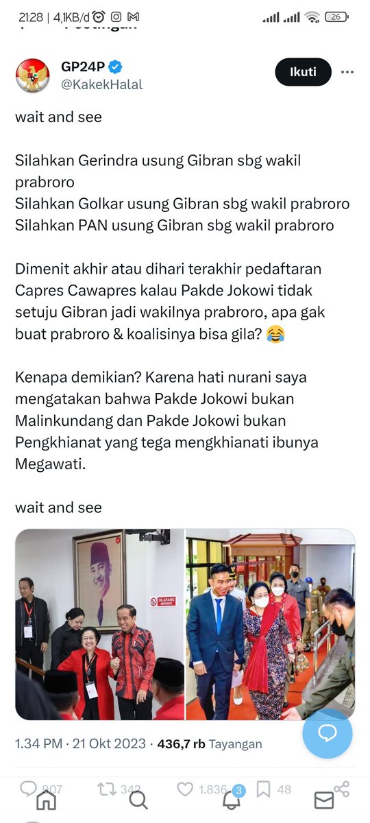 Brother_Sina's tweet photo. @KakekHalal Saya akan simpan screenshot ini, dan semoga ini menjadi kenyataan https://t.co/sX2uqIrDTo