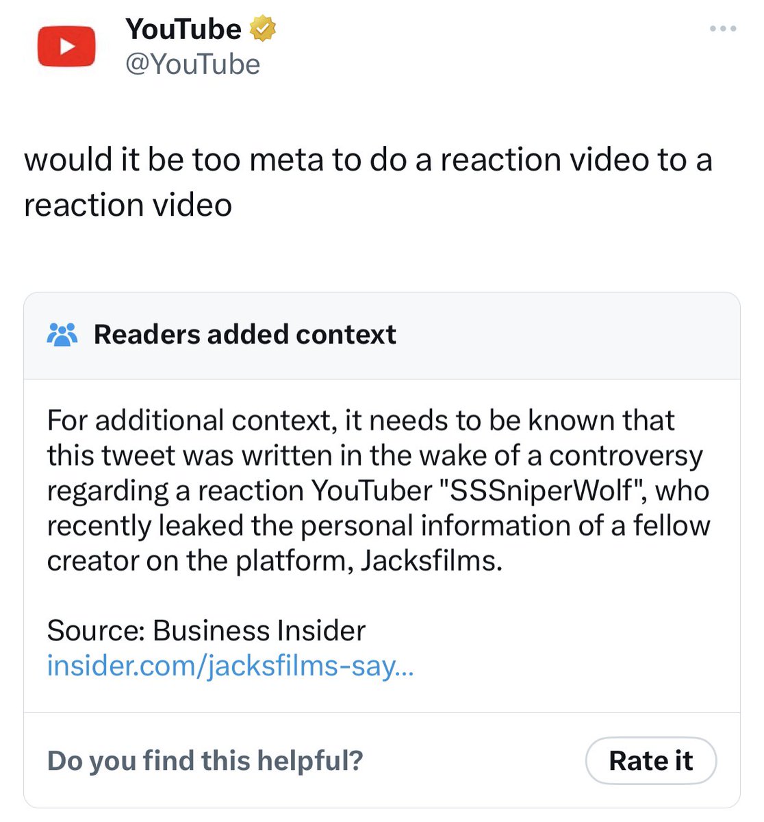 kommanderkarl's tweet photo. Not Community Notes giving YouTube the ol’ razzle dazzle over and over again 😂 https://t.co/C0Gp41CKo3