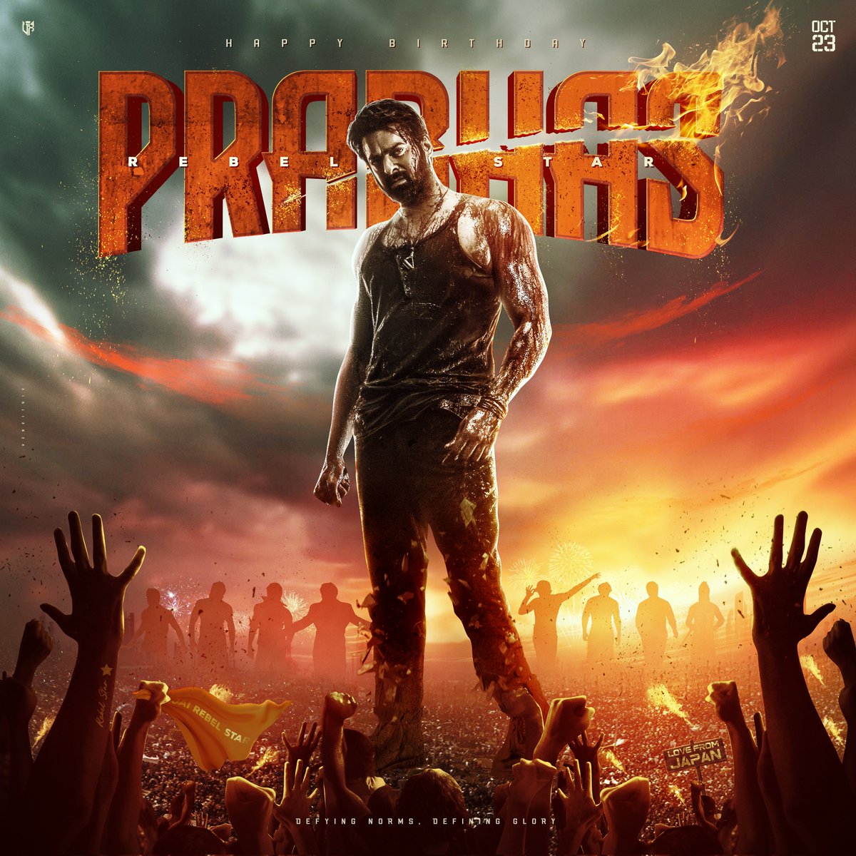 TrendsPrabhas's tweet photo. Here is the  special design for #Prabhas birthday banners! 💥
HD link - 
https://t.co/l1fY42U1Uo 
#PrabhasBirthdayCDP https://t.co/drxYZKMglJ