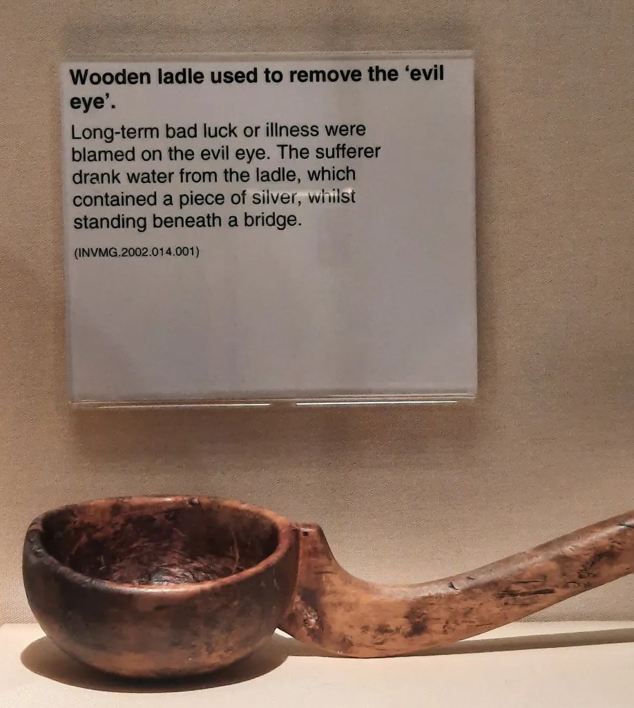 #Inverness #Museum and Art Gallery has an interesting collection of #folkmagic artefacts, #charms other fascinating material, including this... don't go under a bridge without one 🌉