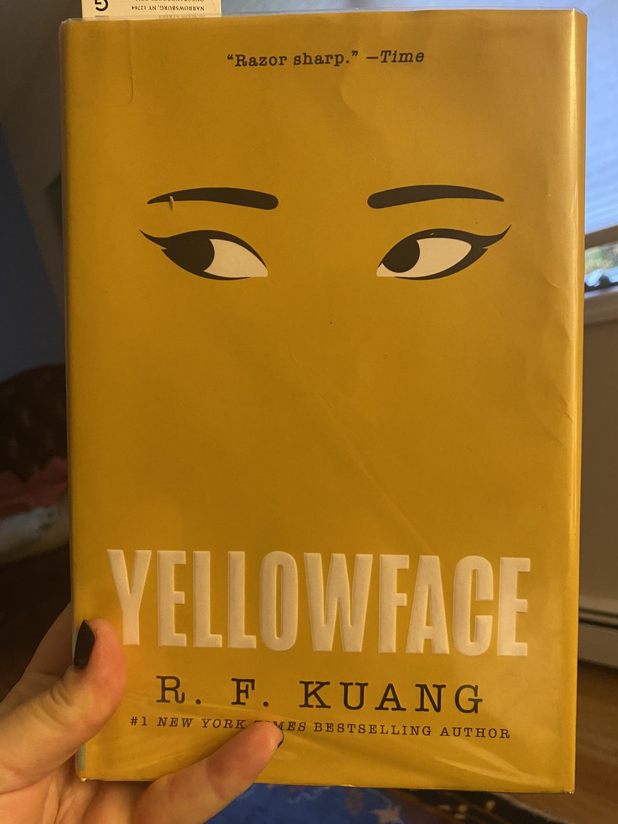 juliadahl's tweet photo. Not sure if it’s smart for my mental health to read YELLOWFACE by @kuangrf as I enter the launch period for my new novel, but DAMN this book is 🔥🔥🔥. I can’t put it down. If you have any connection to the publishing world, it’s a must-read. As TIME said: razor sharp! https://t.co/IM7JChprJy