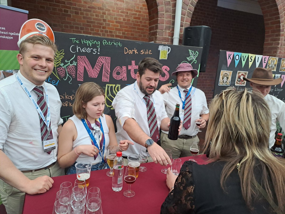 BeerSA_org's tweet photo. Some of the teams showing off their brews. The tastings have just started. #intervarsitybrew Who will win? https://t.co/90C6BqmKkn
