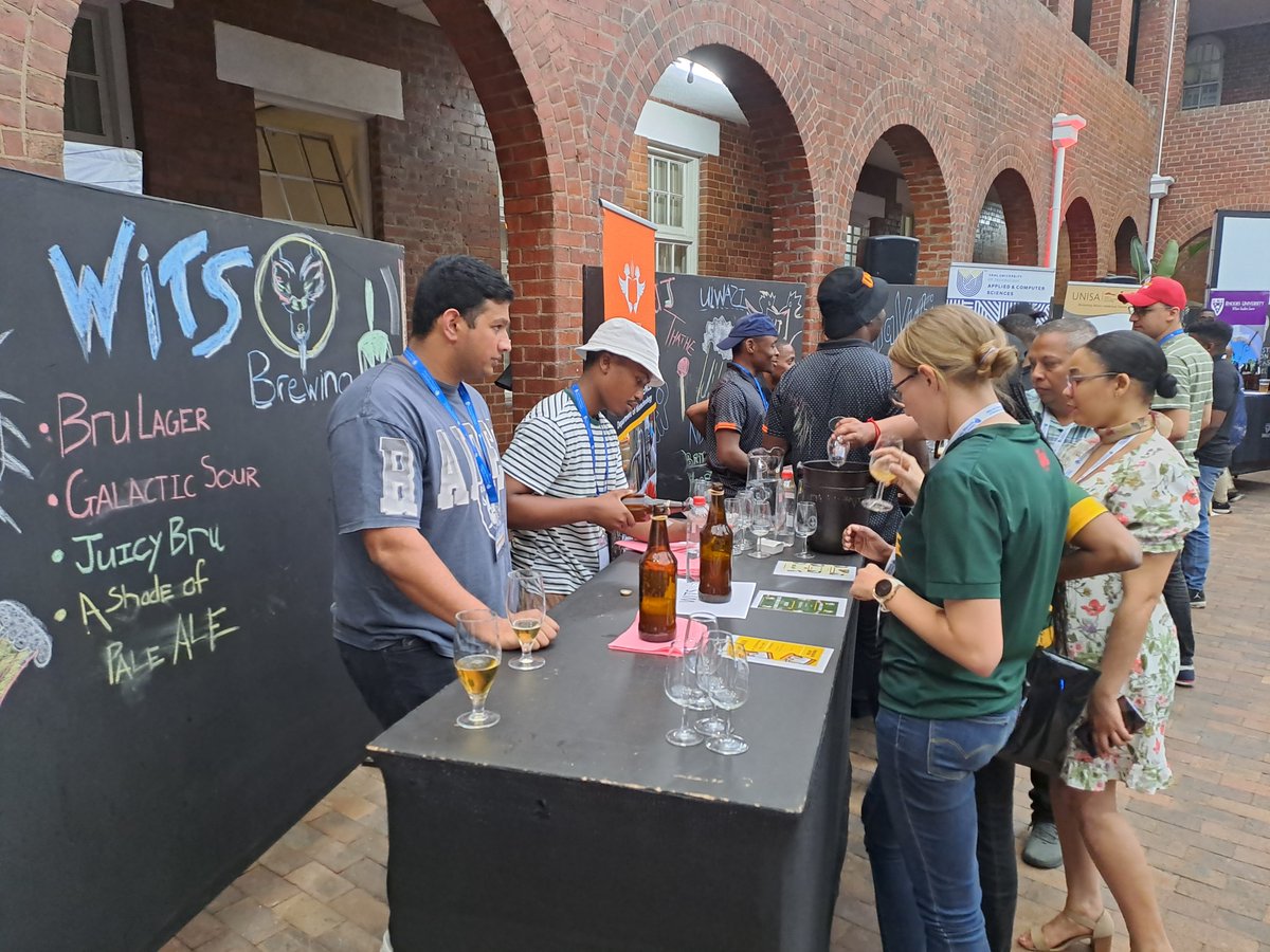 BeerSA_org's tweet photo. Some of the teams showing off their brews. The tastings have just started. #intervarsitybrew Who will win? https://t.co/90C6BqmKkn