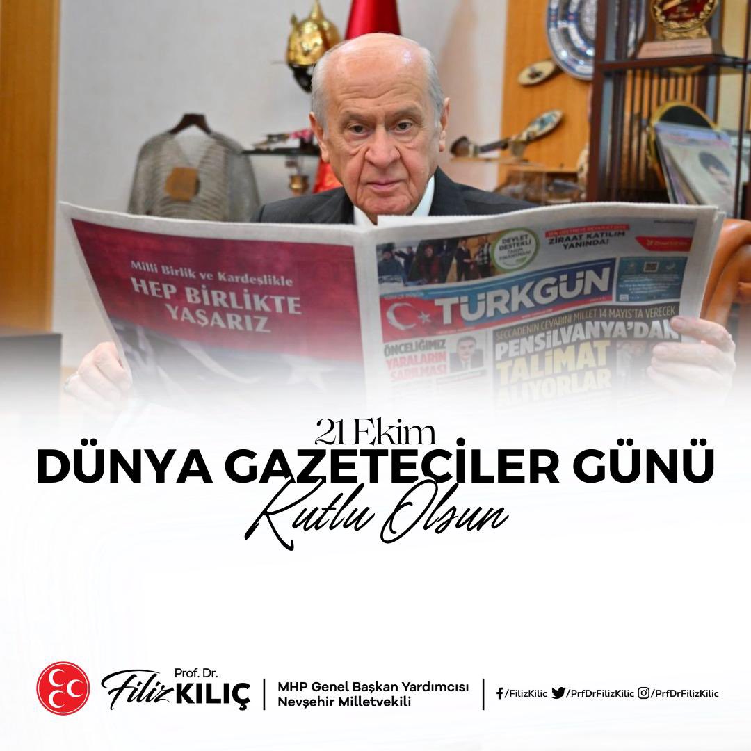 Tarafsız, onurlu ve doğru haber yaparak Türk milletine hizmet eden, sesimiz olan; tüm zorluklara rağmen vazifesini büyük bir şuurla ifa eden tüm gazetecilerimizin, 21 Ekim #GazetecilerGünü’nü kutluyorum.🗞️📷