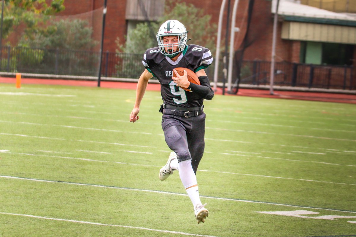 gs_athletics's tweet photo. GS QB Michael Pacitti '26 leads the Cougars vs. Columbia M. Vo-Tech on Senior Day today at 1 PM. Also at 1 PM, George School Volleyball plays Stuart at GS. GS seniors will be honored prior to both contests. For video links visit: https://t.co/SIVoAAUy5N 
#LetsGoGS @PhSportsDigest https://t.co/8pPrrLz56c