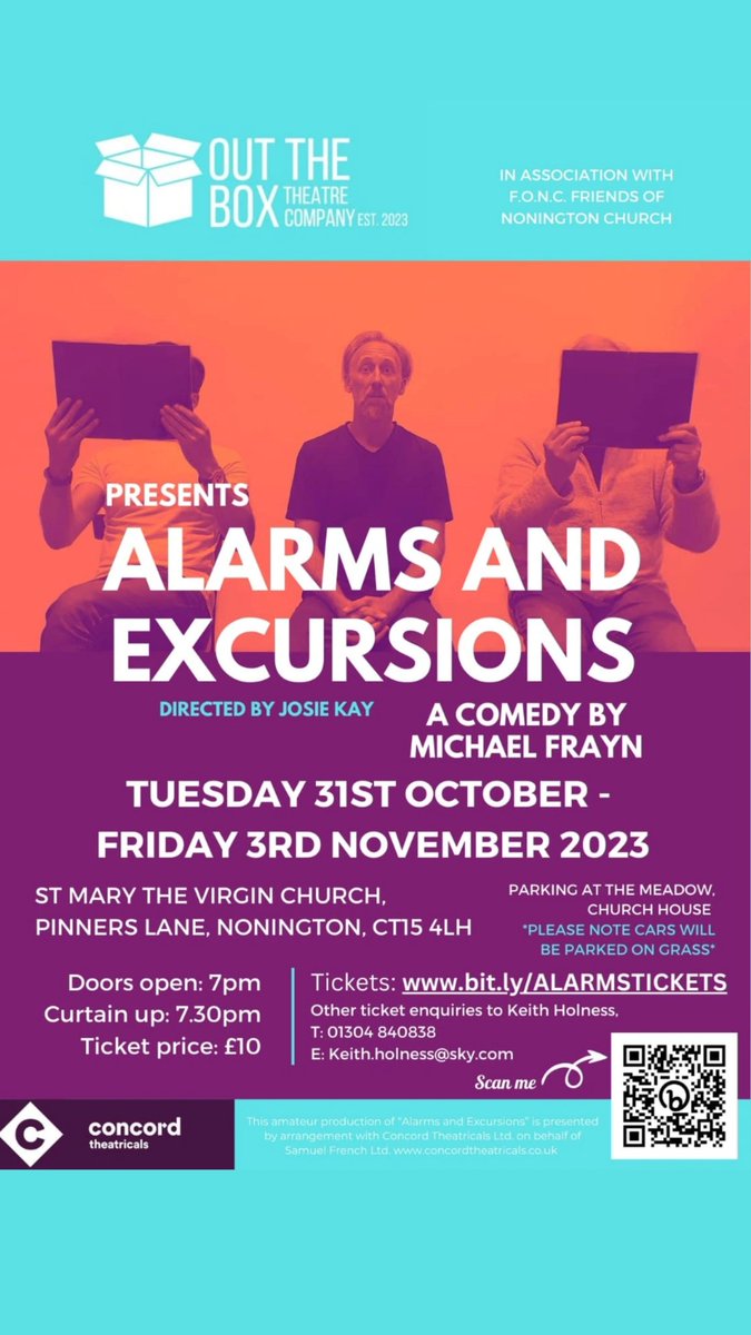 10 Days to go... Get your tickets now. <a href="/TicketSource/">TicketSource</a> #alarmsandexcursions #michaelfrayn #comedy #play #kent