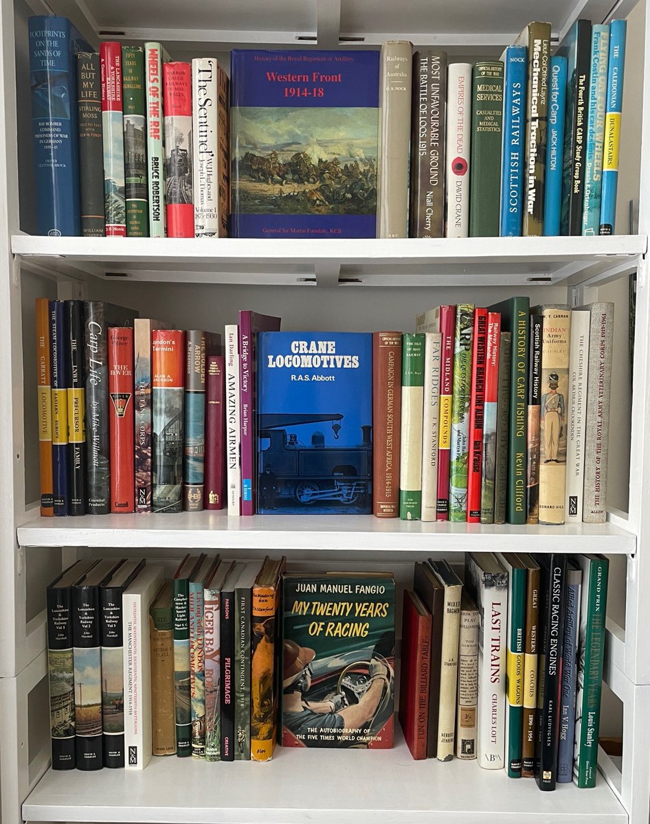 Explore our website to see our latest new arrivals! buff.ly/3JqvuvW

#carpfishing #secondhandbooks #militarybooks #WWI #WWII #Locomotives #railway #trains #rover #ferrari #RAF #scottishrailway #cranelocomotives #tigerbay #jkstanford #juanmanuelfangio #billiards