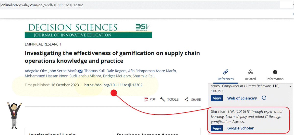 IT_THRU_EL's tweet photo. Delighted at yet another citation in a recently published research paper exploring effectiveness of gamification in supply chain. The journey of book, from concept 2 referenced book, is a truly rewarding journey. #GameBasedApproach #Innovation #ExperientialLearning https://t.co/NWHnTgzgcF