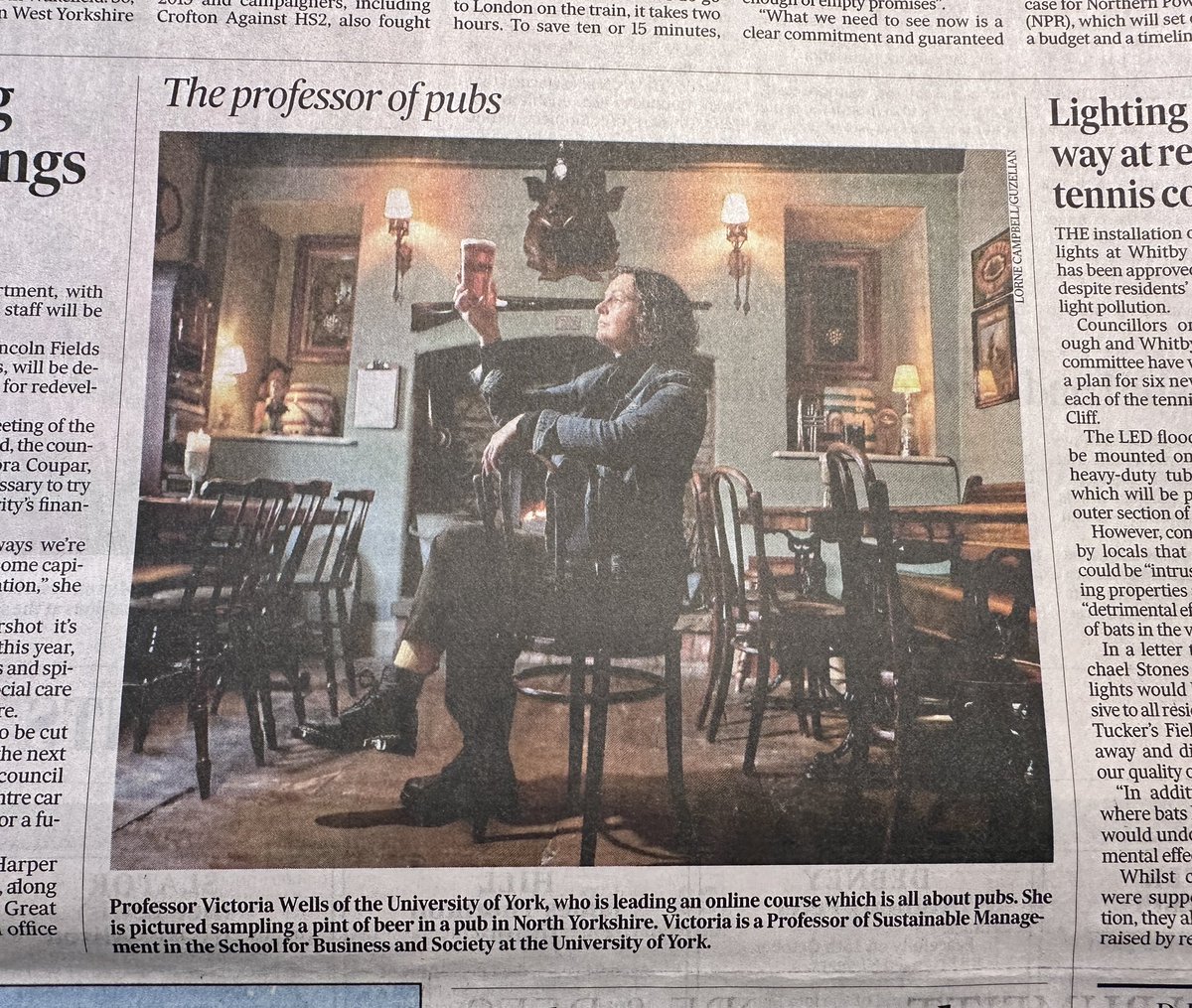 Victoria Wells (@professorpubuk) on Twitter photo Great to be in <a href="/yorkshirepost/">The Yorkshire Post</a> today promoting my pub MOOC <a href="/UoY_SBS/">School for Business and Society ๐ซ</a> <a href="/UniOfYork/">University of York</a> <a href="/uniofyorkcll/">Lifelong Learning</a> - thanks to <a href="/grapesslingsby/">The Grapes Inn</a> for being the photo shoot location! #pub Great to be in <a href="/yorkshirepost/">The Yorkshire Post</a> today promoting my pub MOOC <a href="/UoY_SBS/">School for Business and Society ๐ซ</a> <a href="/UniOfYork/">University of York</a> <a href="/uniofyorkcll/">Lifelong Learning</a> - thanks to <a href="/grapesslingsby/">The Grapes Inn</a> for being the photo shoot location! #pub